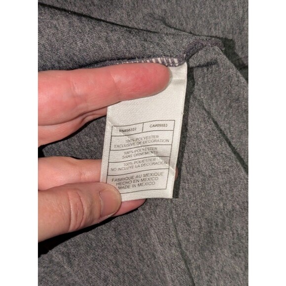 Nike Tshirt L Men's Gray Basketball Logo Long Sleeve Stretch Dri Fit Workout - Picture 6 of 7